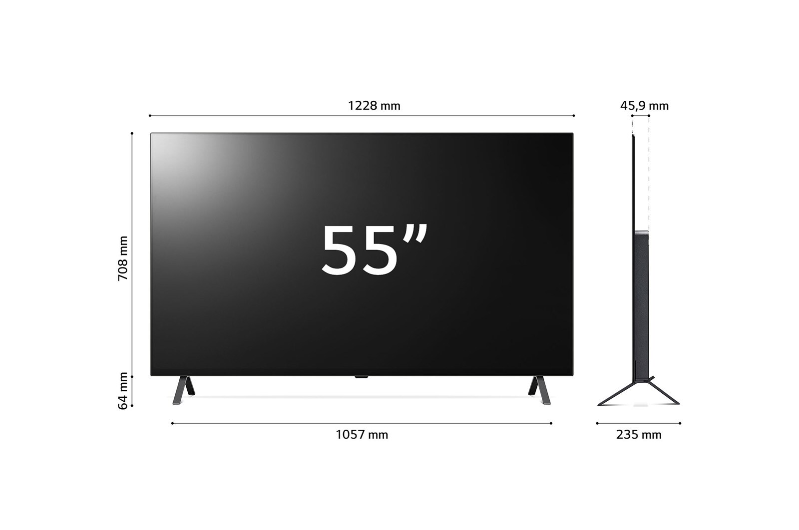 LG Smart TV OLED 4K da 55 pollici LG, OLED55A26LA