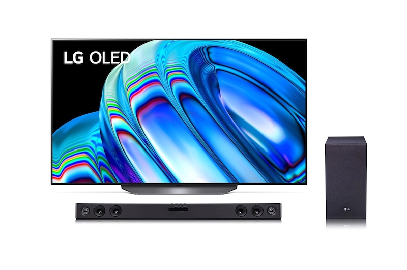 LG OLED | TV 55'' Serie B2 + Soundbar SQC2 I 300W I 2.1 canali, OLED55B26LA.SQC2