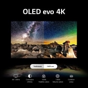 LG TV OLED evo | Serie C3 55'' | 4K, α9 Gen6, Dolby Vision, 40W, 4 HDMI con VRR, G-Sync, Wi-Fi 5, Smart TV WebOS 23, OLED55C34LA