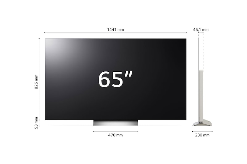 LG TV OLED evo con Dolby Atmos 65" LG, OLED65C26LD