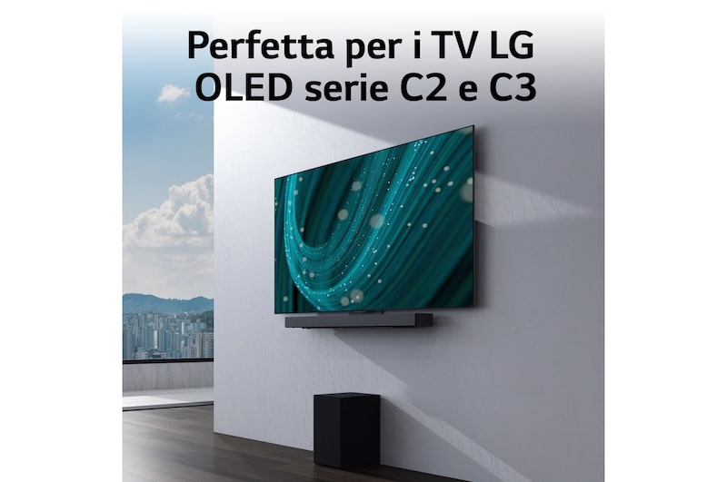 LG OFFERTA TV + Soundbar: TV OLED evo Serie C34 65” + Soundbar SC9S 400W 3.1.3 canali, OLED65C34LA.SC9S