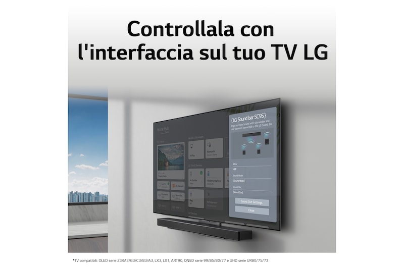 LG OFFERTA TV + Soundbar: TV OLED evo Serie C34 65” + Soundbar SC9S 400W 3.1.3 canali, OLED65C34LA.SC9S