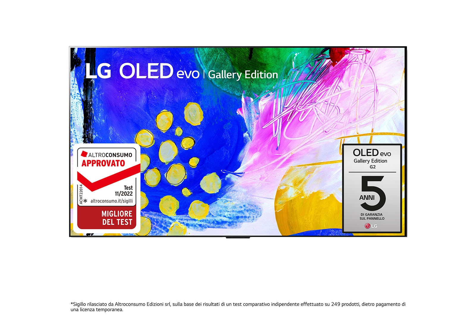 LG TV OLED Gallery Edition 4K 65 pollici, OLED65G26LA