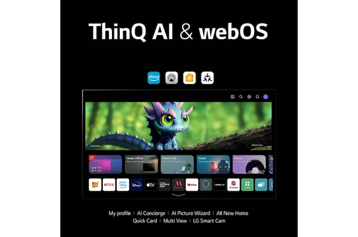 LG TV OLED | Serie B3 77'' | 4K, α7 Gen6, Dolby Vision, 20W, 4 HDMI, VRR, G-Sync, Wi-Fi 5, Smart TV WebOS 23, OLED77B36LA