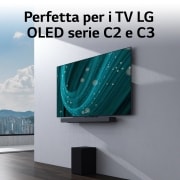 LG TV OLED evo Serie C34 77” + Soundbar SC9S 400W 3.1.3 canali, OLED77C34.SC9S