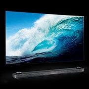 LG SIGNATURE TV OLED 77" 4K HDR Smart TV Dolby Vision™ Design Picture On Wall, 77W7V