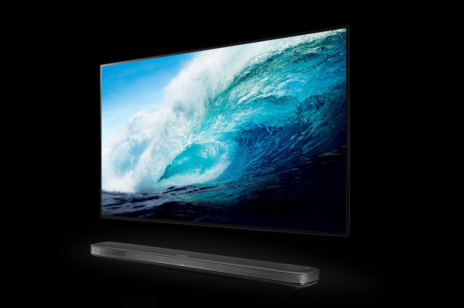LG SIGNATURE TV OLED 77" 4K HDR Smart TV Dolby Vision™ Design Picture On Wall, 77W7V