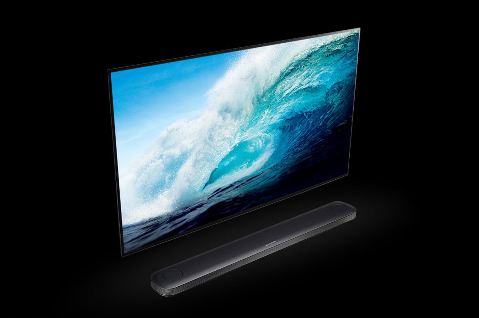LG SIGNATURE TV OLED 77" 4K HDR Smart TV Dolby Vision™ Design Picture On Wall, 77W7V