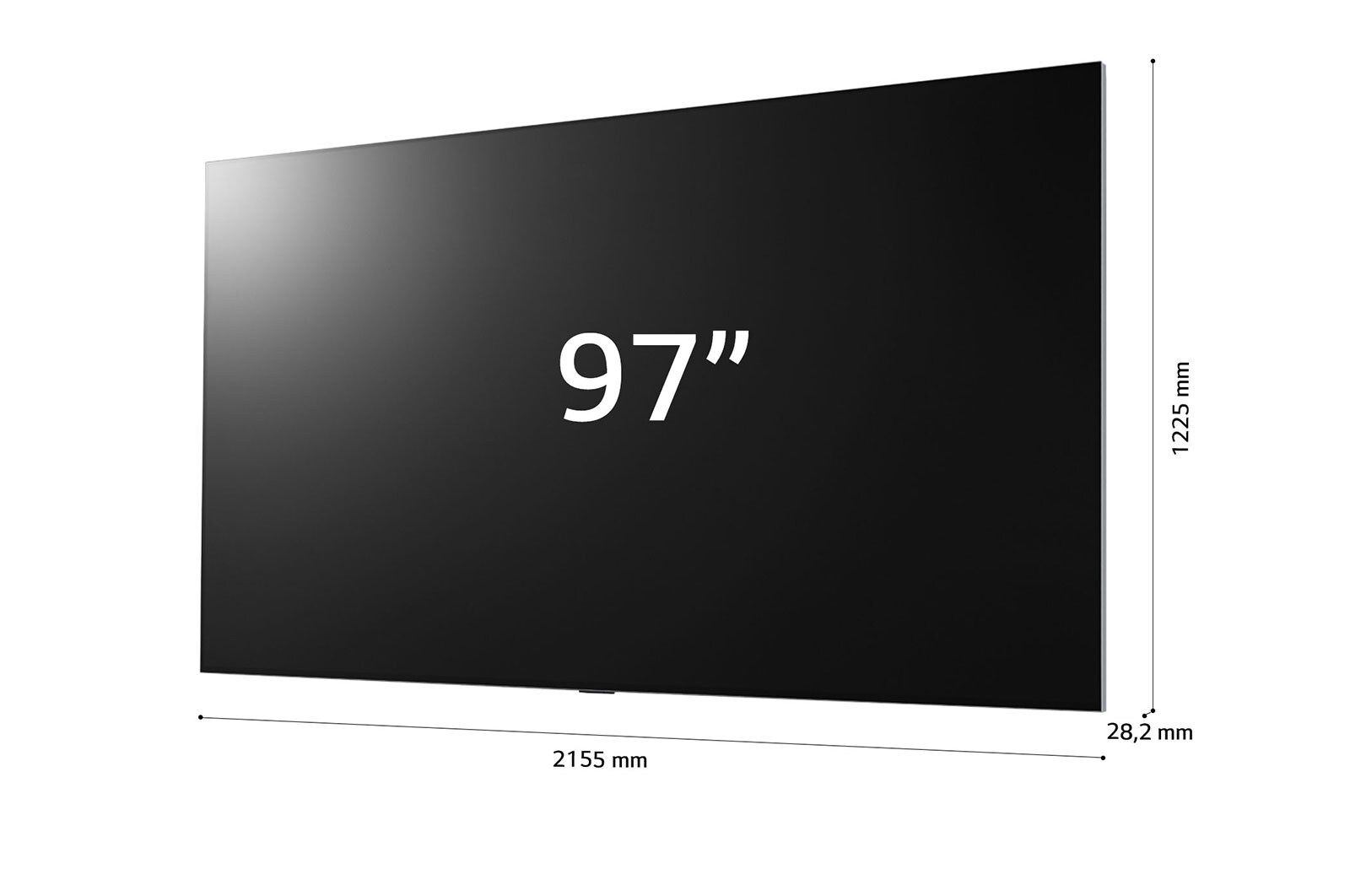 LG OLED evo Gallery Edition | TV 97'' Serie G2 | OLED 4K, Smart TV, Dolby Vision IQ e Atmos, OLED97G29LA