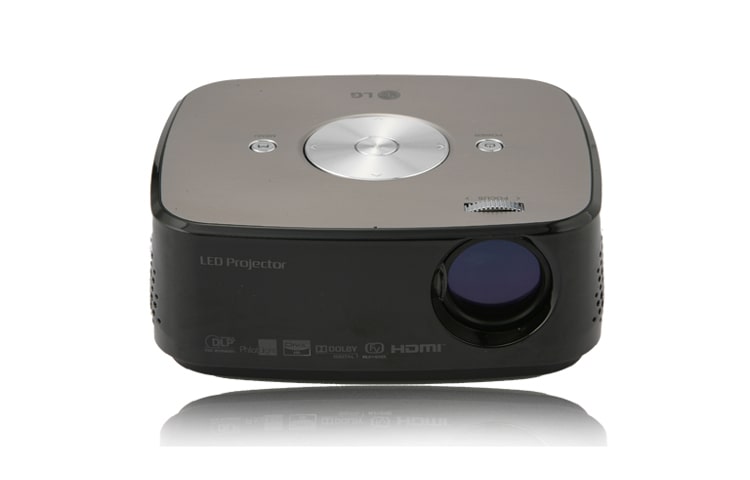 Vista frontale di HX300G LED Proiettore, 300 ANSI lumens, HDMI e lettura diretta dei DivX HX300G