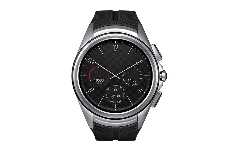 Vista frontale di LG Watch Urbane 2nd Edition – Il primo Smartwatch 3G Android Wear™ LG Watch Urbane 2nd Ed (W200E)