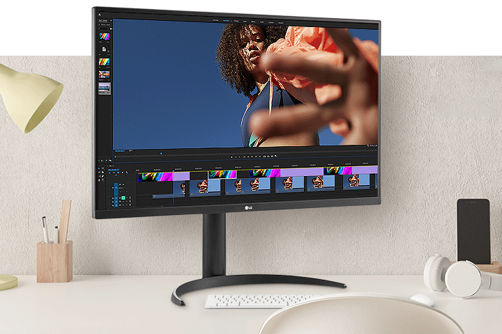 Prova una chiarezza visiva straordinaria e colori vivaci grazie al monitor LG UHD 4K HDR.