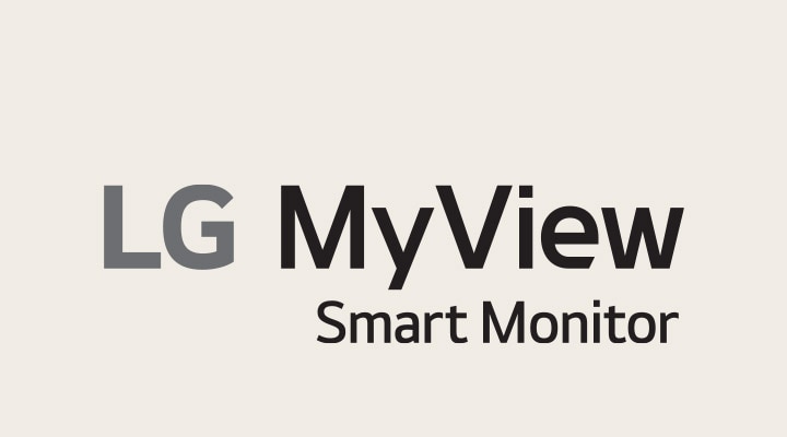LG MyView Smart Monitor logo.