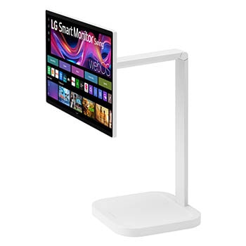-30 degree side view with monitor height adjusted downward
