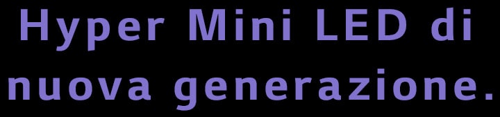De volgende generatie Hyper Mini LED.