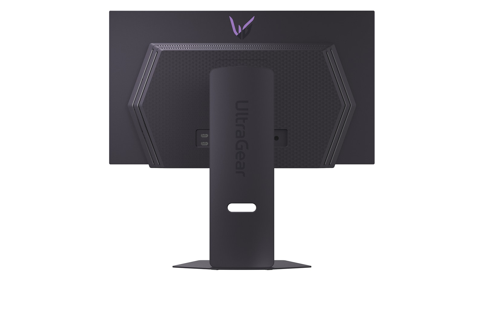 front view of the monitor with the stand down