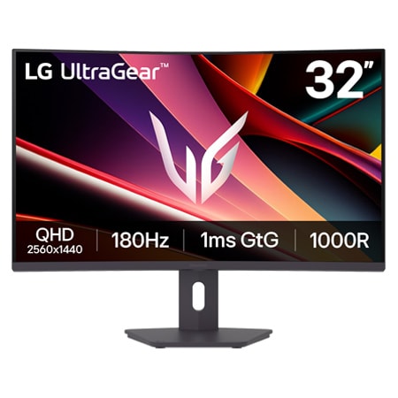 Lg Monitor Gaming Ultragear 32" Serie G600a Qhd, Curvo, 180Hz, 1Ms (Gtg) - 32G600a-B