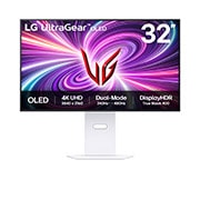 Vista frontale di Monitor gaming UltraGear OLED 32&#34; | Serie GS95UV | 4K, 240Hz (480Hz in FHD con Dual Mode), Speaker Integrati 32GS95UV-W