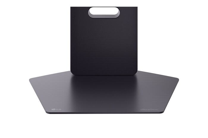 close-up view of stand base