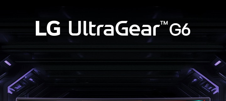 Logo UltraGear™ OLED GX6 con immagine del prodotto UltraGear.