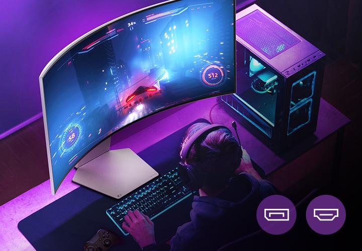 QHD OLED@240Hz da HDMI 2.1 e DP.