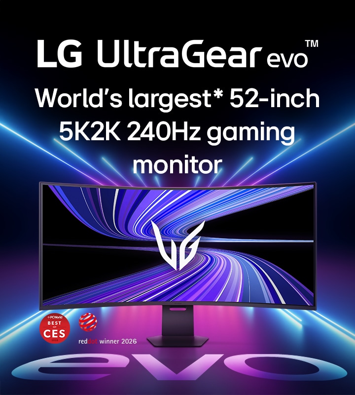 LG UltraGear evo monitor da gaming 52 pollici 5K2K WUHD con frequenza di aggiornamento a 240Hz (52G930B)
