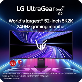 Caratteristica Il più grande* monitor gaming 52" 5K2K 240Hz al mondo