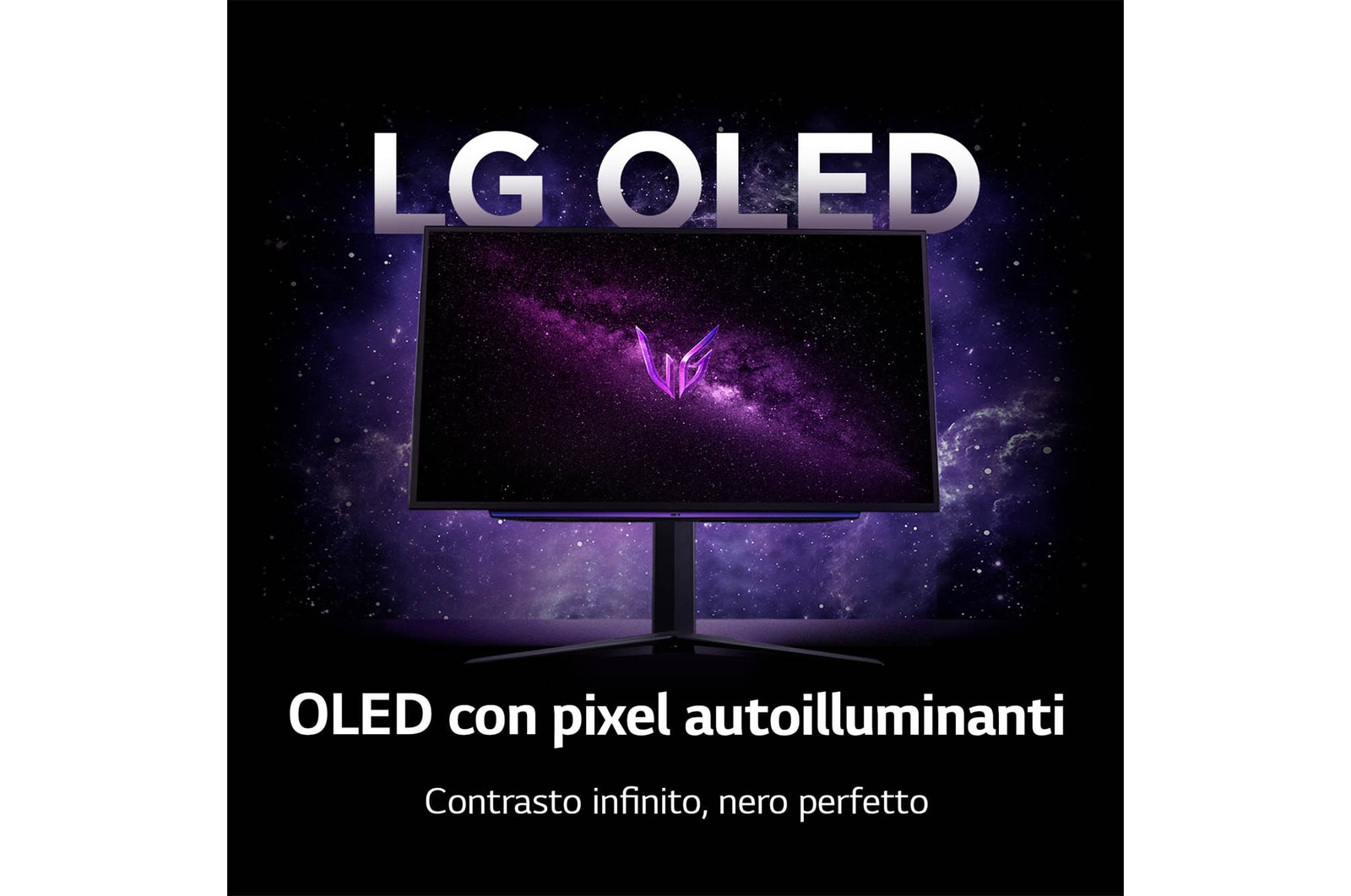 Contrasto infinito, nero perfetto Monitor Gaming 27GS93QE-B