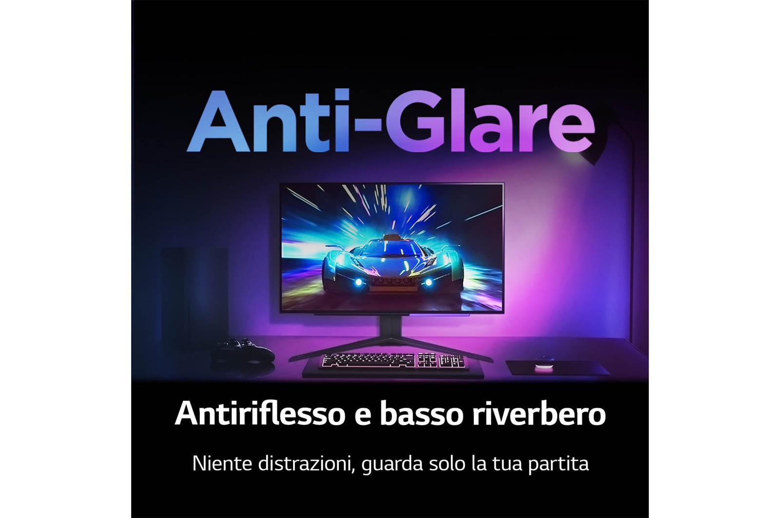 Antiriflesso e basso riverbero Monitor Gaming 27GS93QE-B