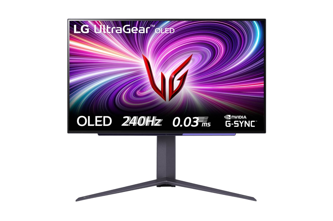 Vista frontale Monitor Gaming 27GS95QE-B