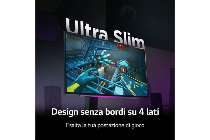 Design senza bordi su 4 lati Monitor Gaming 27GS95QE-B