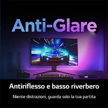 Antiriflesso e basso riverbero Monitor Gaming 27GS95QE-B
