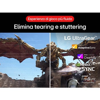 Elimina tearing e stuttering Monitor Gaming 34GS95QE-B