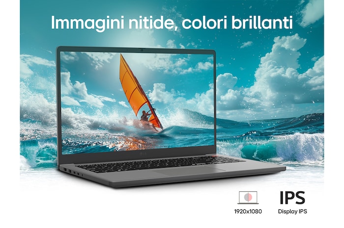 Immagini nitide e colori brillanti notebook gram book 15.6" 15U50T-G.AA56D