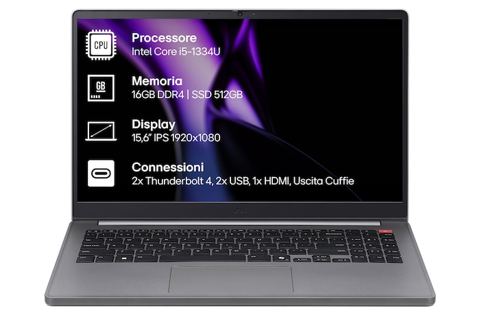 Foto notebook gram book 15.6" 15U50T-G.AA56D