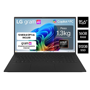 Vista frontale notebook 15Z80T-G.AU75D con caratteristiche