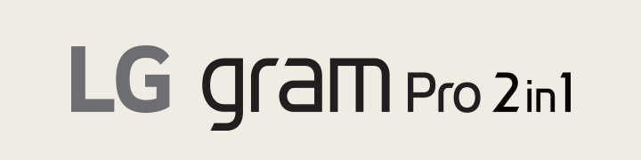 Logo LG gram Pro 2-in-1.