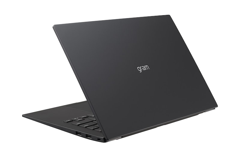 Vista posteriore, +30 gradi, e cover aperta a metÃ 