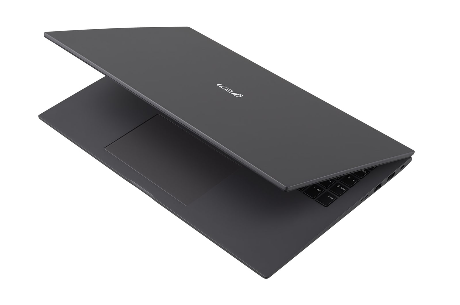 -30 degree side view and cover half open