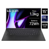 Notebook gram 15.6" | Windows 11 Home | Ultra7, 16GB RAM, 1TB SSD, Nero
