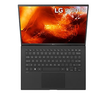 Foto dall'alto  Notebook Gram 14Z90RU-G.AP55D1 aperto