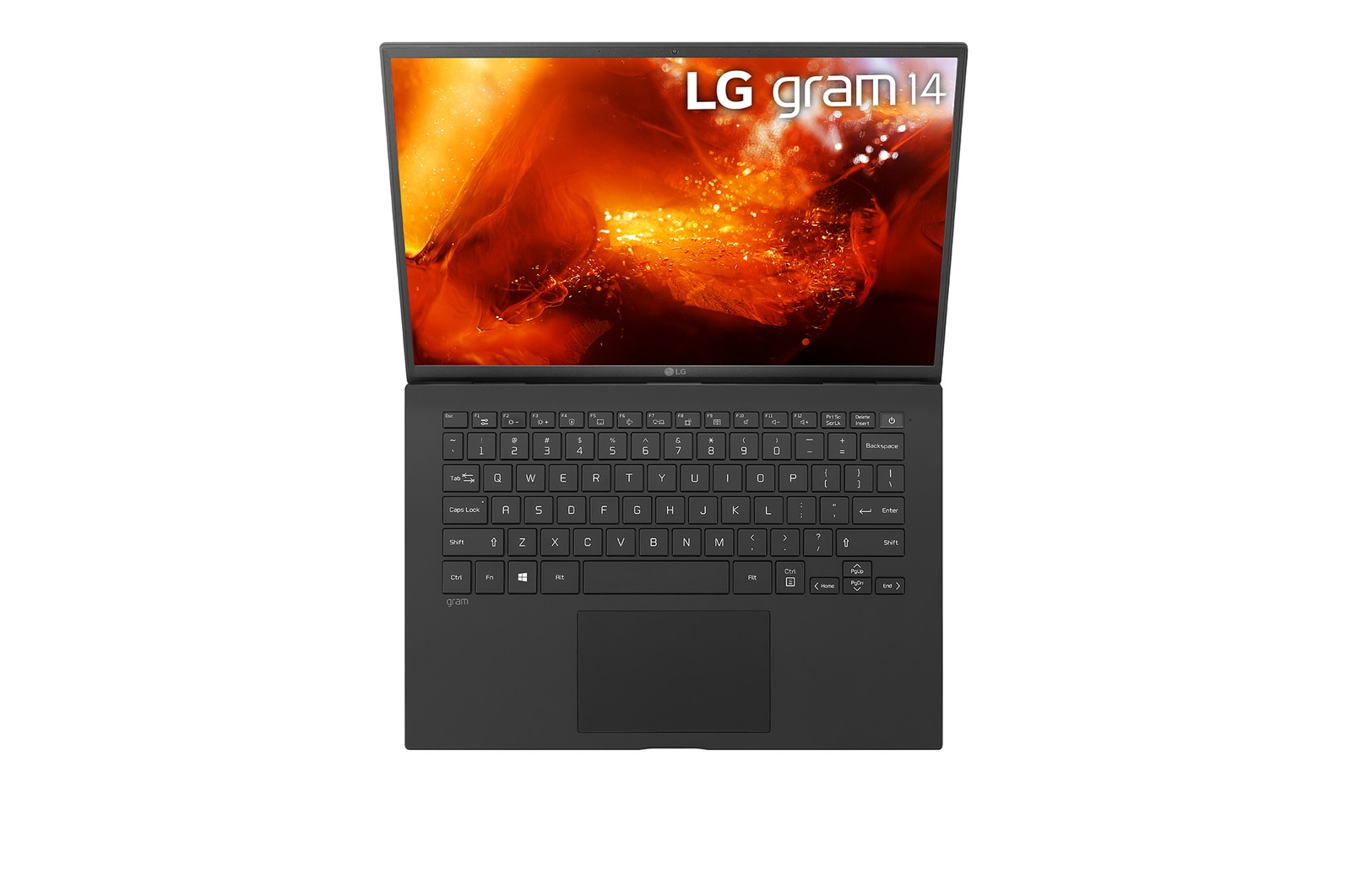 Foto dall'alto  Notebook Gram 14Z90RU-G.AP55D1 aperto
