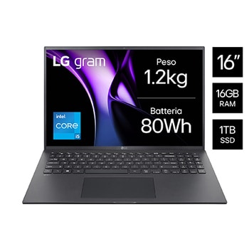 Vista frontale notebook 16Z90RU