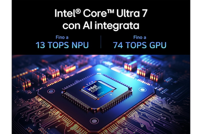AI integrata notebook Gram Pro 16Z90TP-K.AA78D