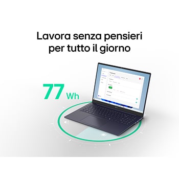 Lavora senza pensieri notebook Gram Pro 16Z90TP-K.AA78D