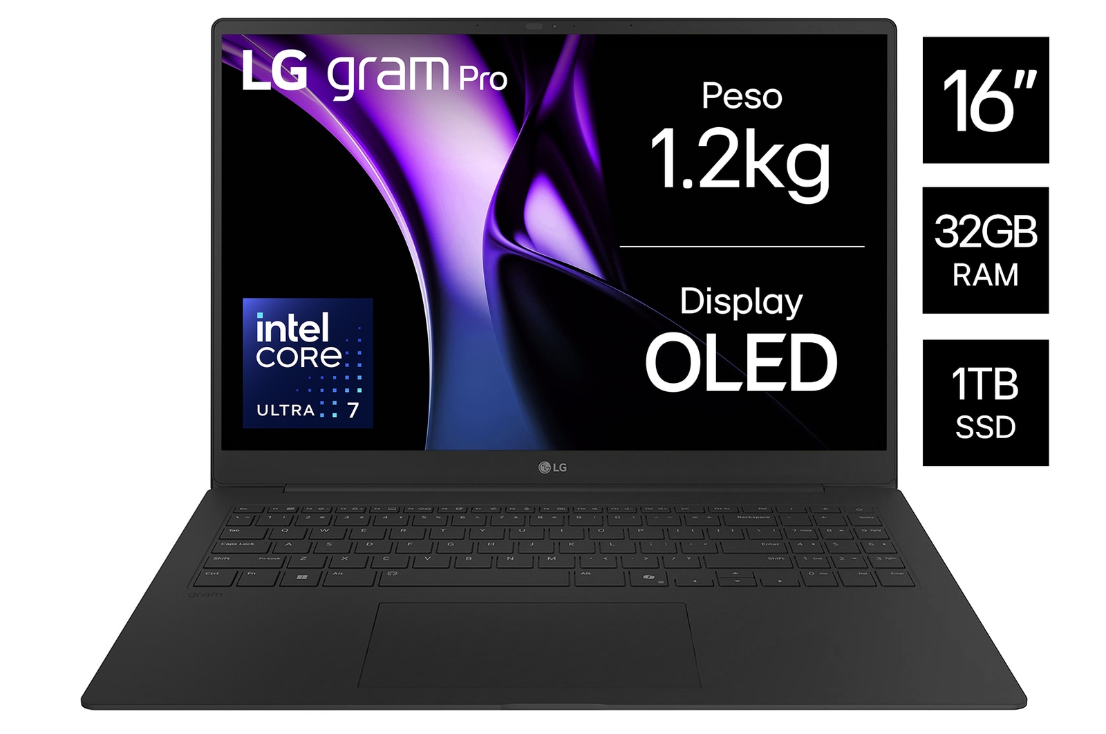 Foto frontale notebook Gram Pro 16Z90TP-K.AD88D