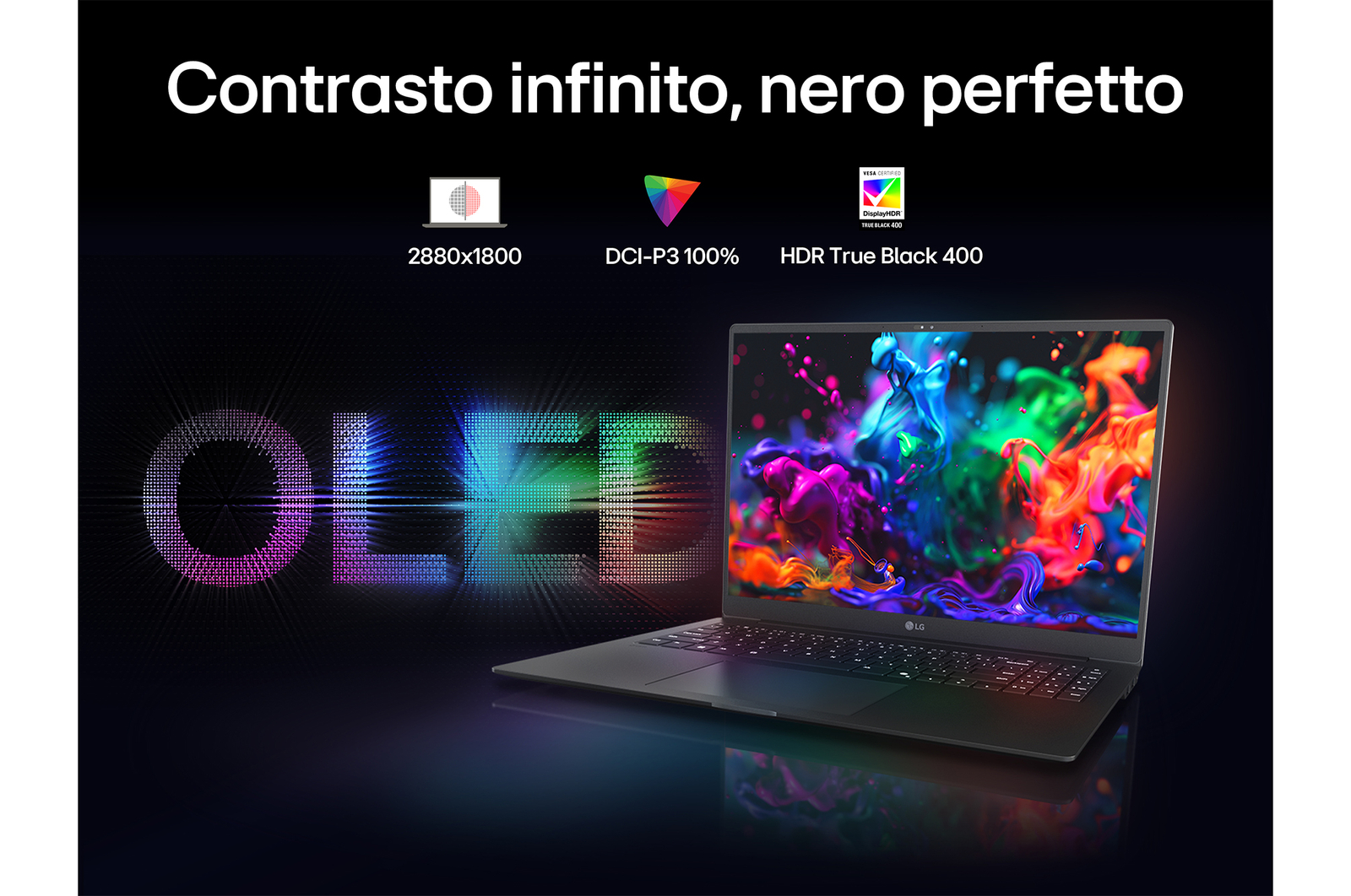 Nero perfetto con notebook Gram Pro 16Z90TP-K.AD88D
