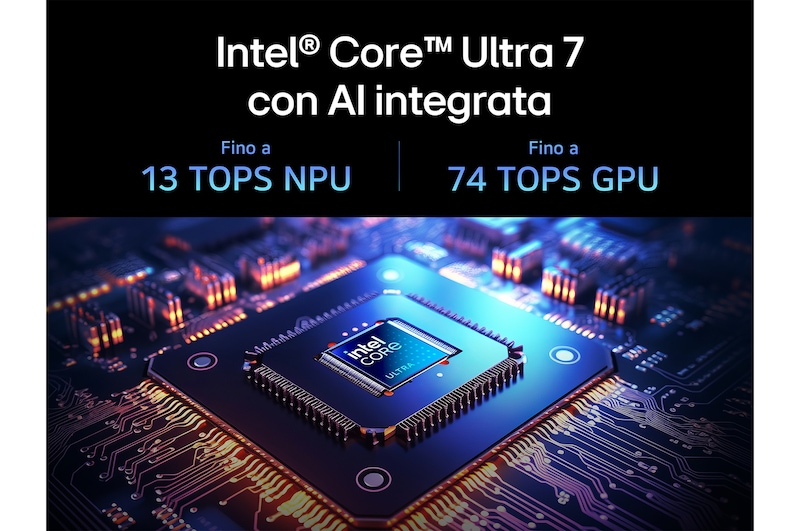 AI integrata notebook Gram Pro 16Z90TP-K.AD88D