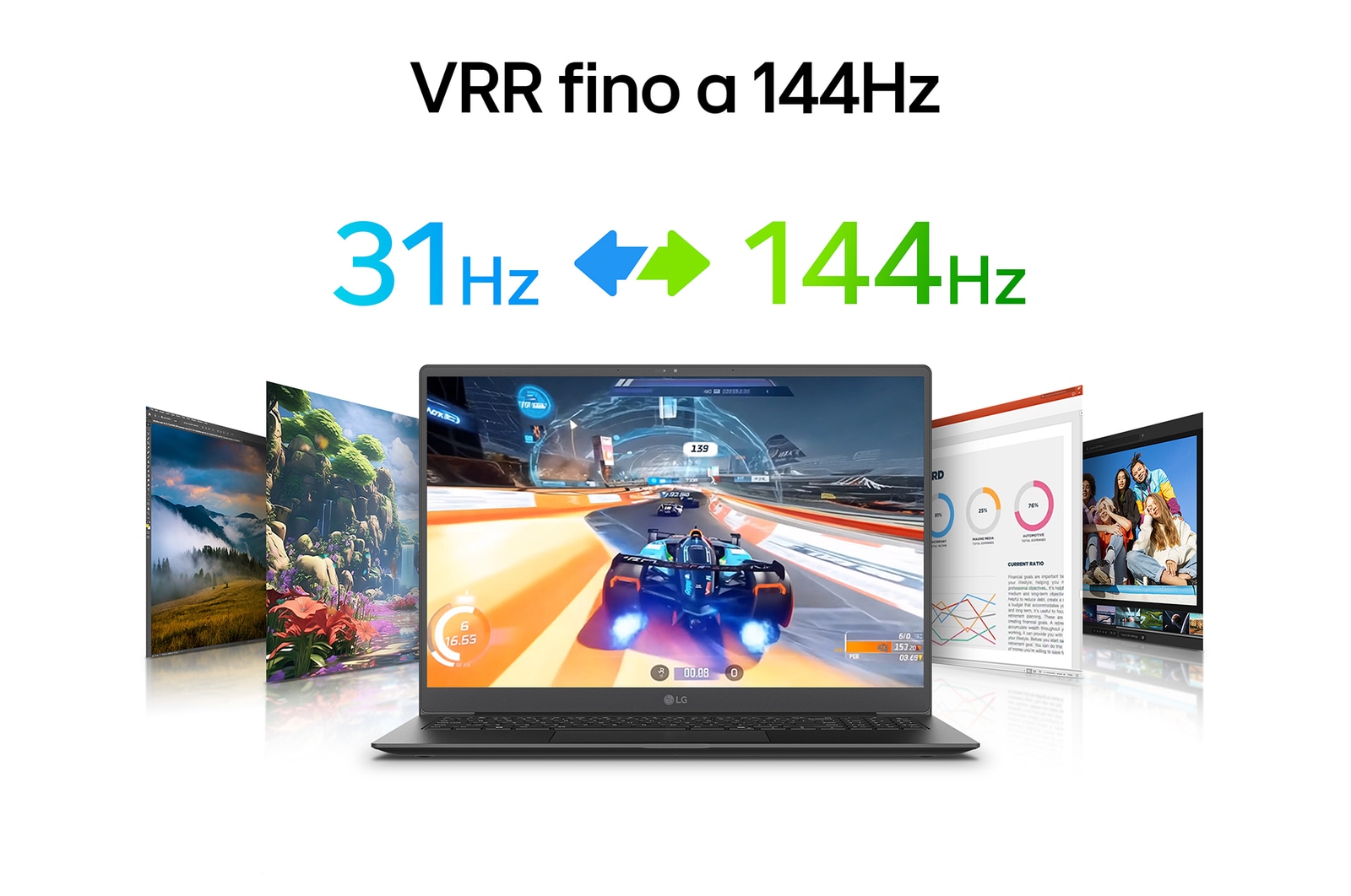 VRR fino a 144Hz notebook Gram Pro 16Z90TP-K.AD88D