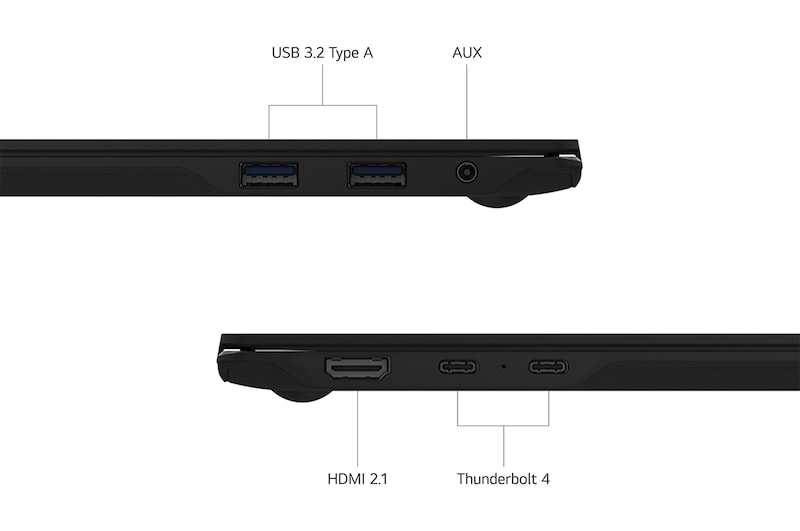 Foto attacchi USB notebook Gram Pro 16Z90TP-K.AD88D